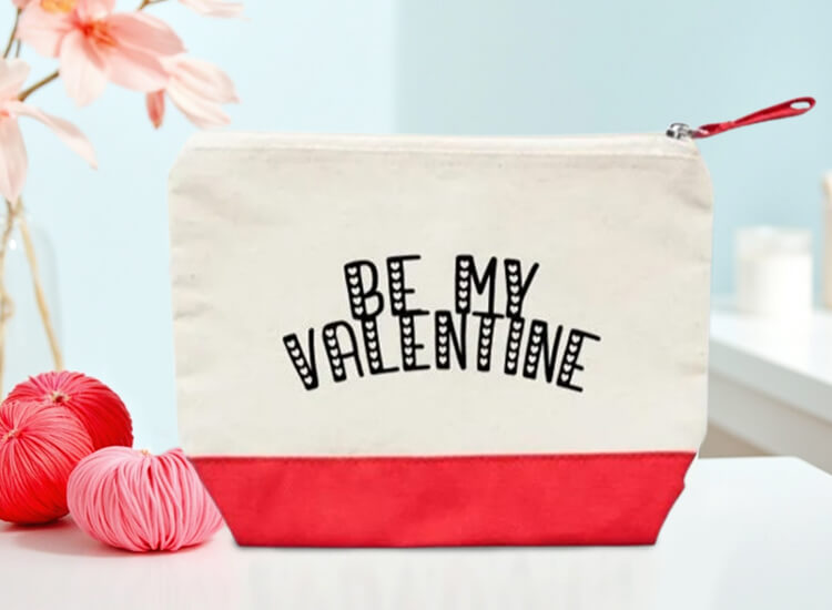 Neceser personalizado con mensaje para San Valentín